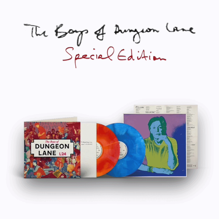 gif of The Boys of Dunegon Lane vinyl and CD varients